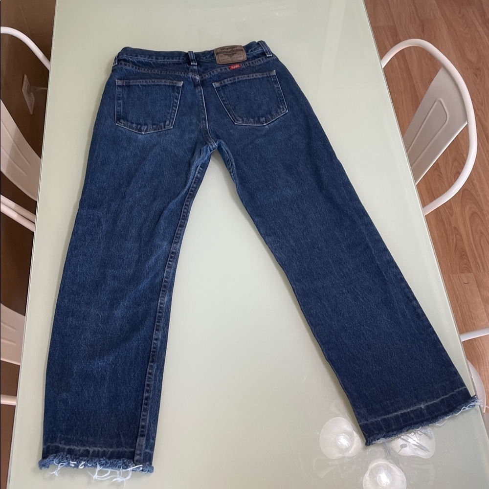 Wrangler Dark Blue Regular Fit Jeans - Picture 12 of 14